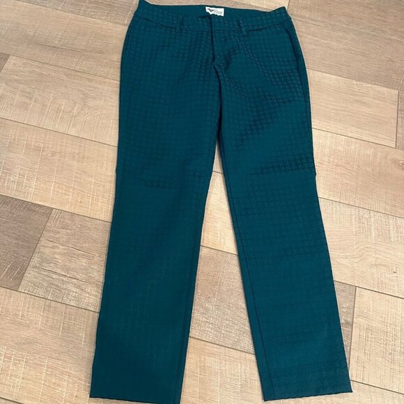 OLD NAVY PIXIE PANTS GREEN ANKLE 6 REGULAR WOMENS - Picture 1 of 11